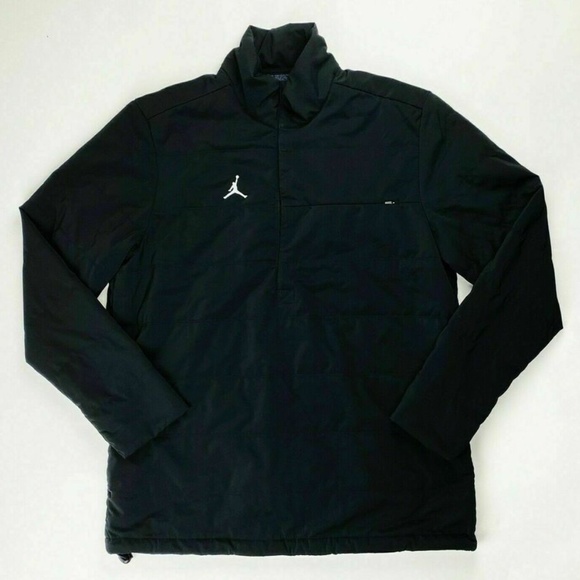 Nike Jordan 23 Sport Quilted Half Zip Jacket CJ1133-010 (Black/White) - Picture 1 of 1
